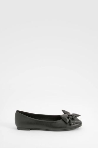 Ballerine à bout rond avec nœud | Taille 41 - boohoo - Modalova