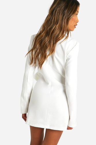 Wrap Drapé Front Tailored Blazer Dress | Taille 44 - boohoo - Modalova