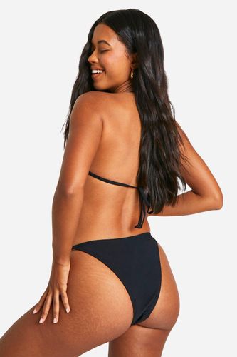 Gold Square Garniture en Matériel Doré Bikini Triangle & Ensemble Bas Bikini Tanga | Taille 44 - boohoo - Modalova