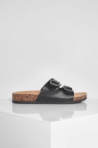 Double Boucle Sandale à Semelle en Liège | Taille 38 - boohoo - Modalova
