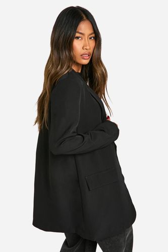 Blazer oversize à épaules rembourrées et décolleté plongeant | Taille 44 - boohoo - Modalova