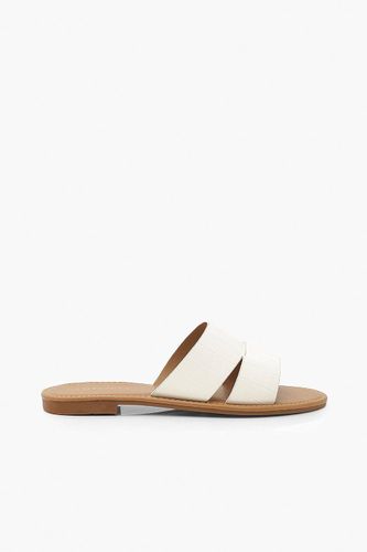 Croc Peep Toe Sliders | Taille 41 - boohoo - Modalova
