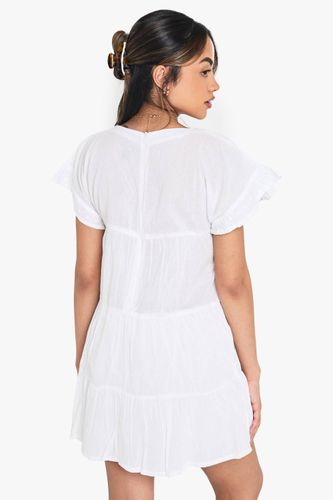 Combinaison smock brodée | Taille 46 - boohoo - Modalova