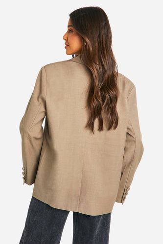 Blazer tailleur à double boutonnage, coupe décontractée | Taille 44 - boohoo - Modalova