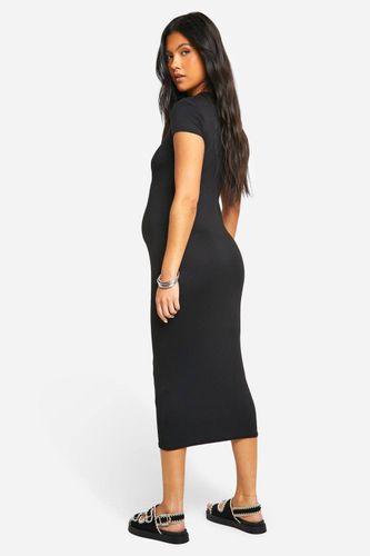 Robe midi de maternité ultra douce à manches courtes | Taille 44 - boohoo - Modalova