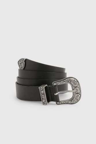 Ceinture Western à boucle | Taille Medium/Large - boohoo - Modalova