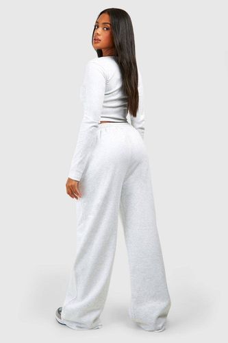 Top côtelé à manches longues et jogging droit | Taille XS - boohoo - Modalova