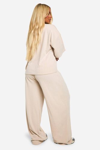 Plus T-shirt & Pantalon à jambes larges Ensemble coordonné | Taille 48 - boohoo - Modalova