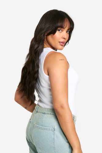Basics Plus Gilet sans manches long à rayures côtelées et à larges bretelles | Taille 48 - boohoo - Modalova