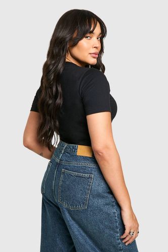 Basics Plus T-shirt ajusté en coton à col rond | Taille 54 - boohoo - Modalova