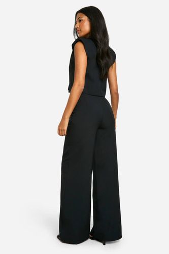 Pantalon long à jambe droite | Taille 46 - boohoo - Modalova