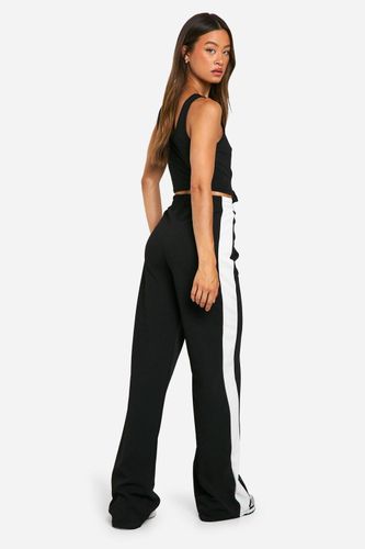 Pantalon Large À Rayures Contrastées Pour Grandes Tailles | Taille 46 - boohoo - Modalova