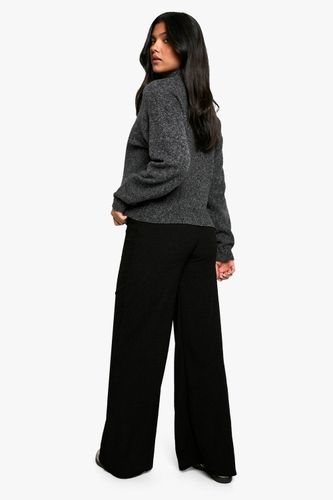 Pantalon De Maternité Large Texturé Avec Taille Élastique Et Cordon De Serrage | Taille 46 - boohoo - Modalova