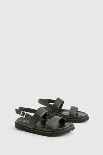 Sandales à double lanière pour pieds larges | Taille 41 - boohoo - Modalova