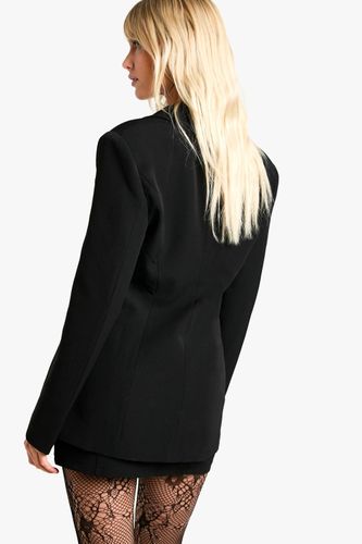 Blazer ajusté à encolure plongeante avant avec détails de couture | Taille 42 - boohoo - Modalova