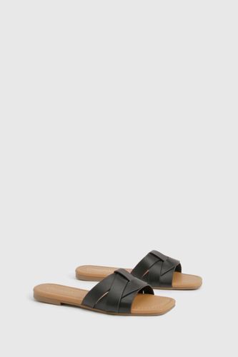 Sandales Mule Basique Tissées | Taille 38 - boohoo - Modalova