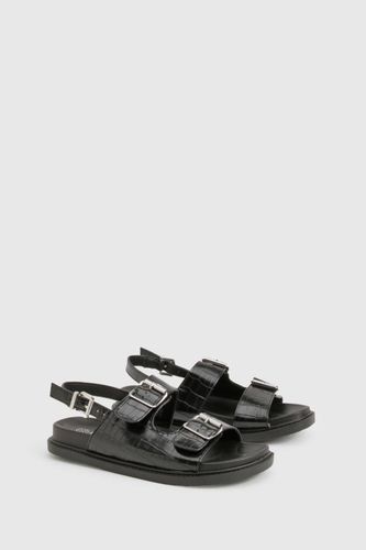 Sandale Papa Sportive à Double Bride et Coupe Large | Taille 37 - boohoo - Modalova