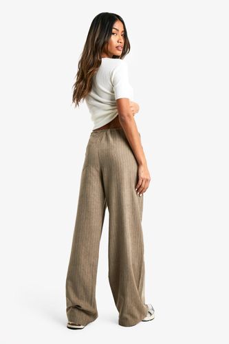 Pantalon oversize à rayures et jambes larges Soft Touch | Taille 44 - boohoo - Modalova