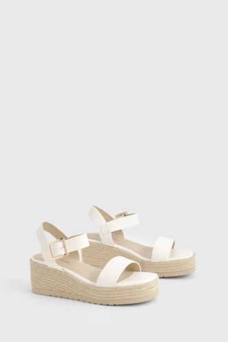 Part Espadrille Low Wedges | Taille 41 - boohoo - Modalova
