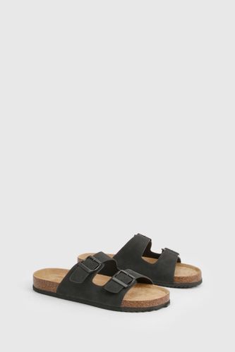 Sandales à double lanière, semelle profilée et boucle | Taille 41 - boohoo - Modalova