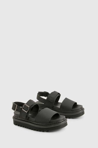 Sandales compens à plateforme chunky avec détails de boucle | Taille 37 - boohoo - Modalova
