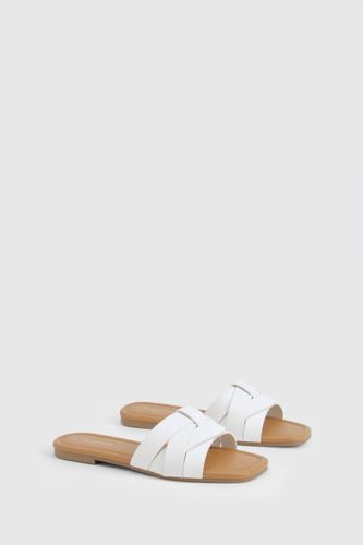 Sandales Mule Basique Tissées à Largeur Ample | Taille 37 - boohoo - Modalova