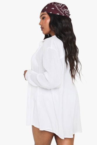 Chemise Surdimensionnée Essentiels Tenue De Plage Grande Taille | Taille 48 - boohoo - Modalova