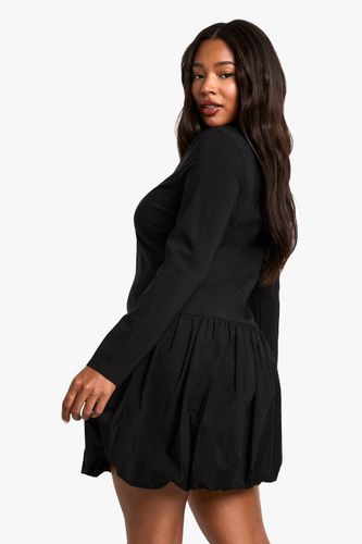 Plus bengaline puffball mini dress | Taille 48 - boohoo - Modalova
