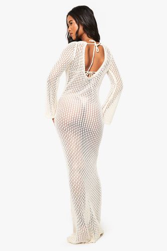 Robe de plage maxi en crochet | Taille 44 - boohoo - Modalova