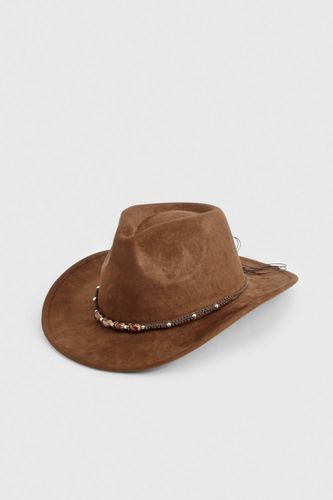 Chapeau de Cowboy Western avec Détail de Sangle - boohoo - Modalova
