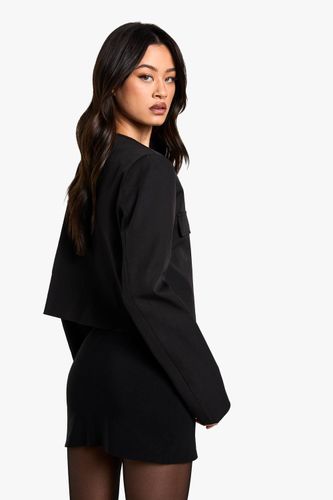 Veste Tailleur Courte Coupe Ample Pour Grandes Tailles | Taille 46 - boohoo - Modalova
