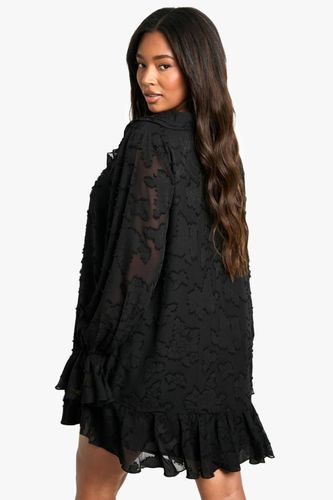 ROBE SHIFT FLORALE BURNOUT EN TAILLE PLUS | Taille 48 - boohoo - Modalova