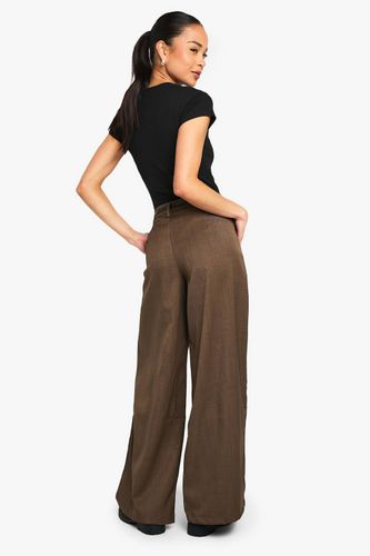 Pantalon large plissé sur mesure | Taille 44 - boohoo - Modalova