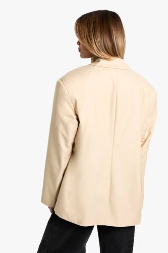 Blazer oversize ouvert à reverss extrêmes | Taille 44 - boohoo - Modalova