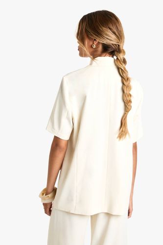 Tailored Woven Short Sleeve Blazer | Taille 36 - boohoo - Modalova