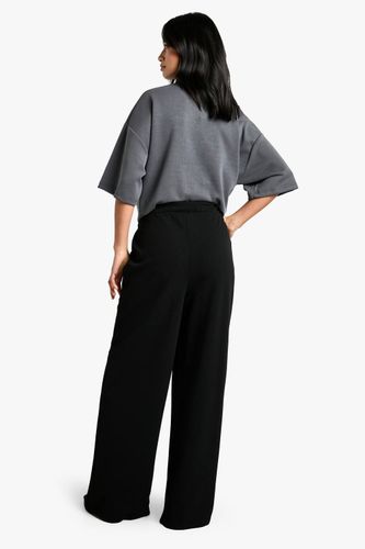 Petite pantalon stretch à jambes larges | Taille 44 - boohoo - Modalova