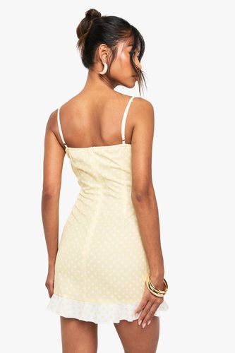 Robe Mini à Pois Contrastante | Taille 46 - boohoo - Modalova