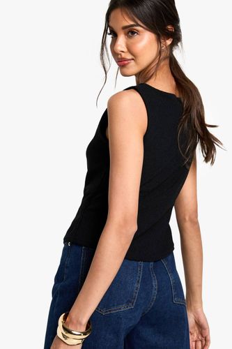 Gilet Boutonné Texturé | Taille 44 - boohoo - Modalova