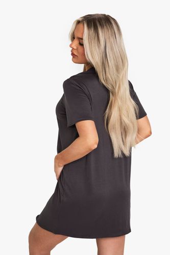 Maternité Nuisette Boutonnée à Col Classique | Taille 40 - boohoo - Modalova