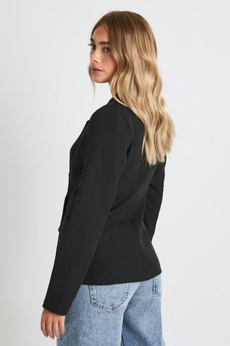 Blazer ajusté à décolleté plongeant | Taille 44 - boohoo - Modalova