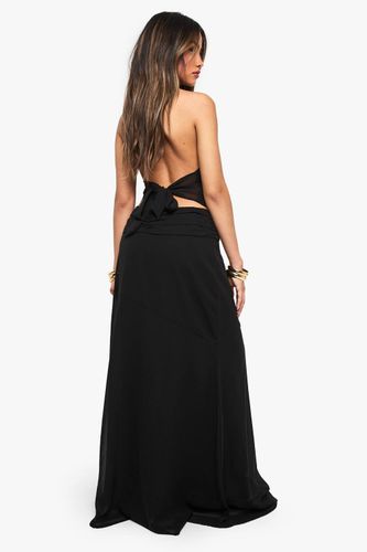 Jupe maxi en chiffon à ourlet déstructuré | Taille 42 - boohoo - Modalova