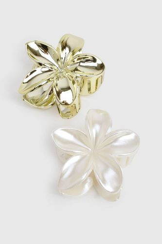 Pince à cheveux grande fleur – Pack de 2 - boohoo - Modalova
