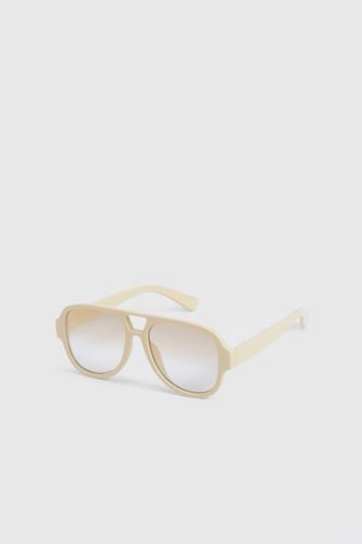Lunettes de soleil aviateur rétro - boohoo - Modalova