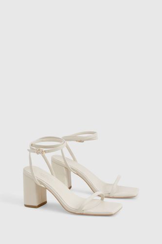Talons blocs pour pieds larges – À peine perceptibles | Taille 41 - boohoo - Modalova