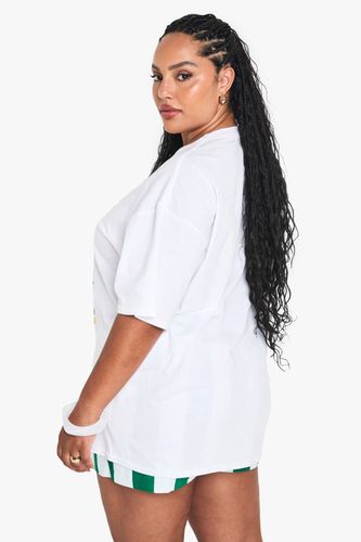 PLUS T-SHIRT OVERSIZED IBIZA | Taille 46 - boohoo - Modalova