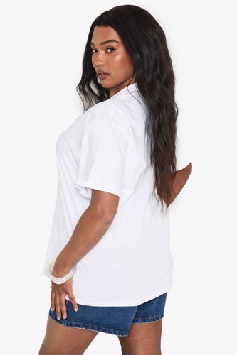 T-shirts oversize grande taille à nœud cocktail | Taille 48 - boohoo - Modalova