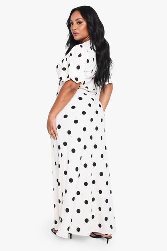 PLUS ROBE MAXI À POIS | Taille 48 - boohoo - Modalova