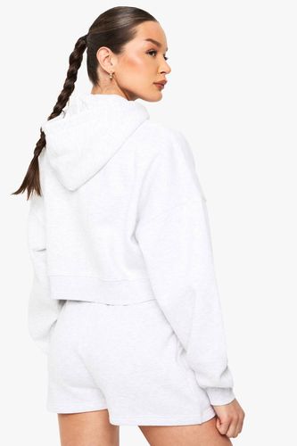 Sweat À Casynthétiqueche Oversize Boxy Avec Manches Ballon Et Fermeture Zippée | Taille Medium - boohoo - Modalova