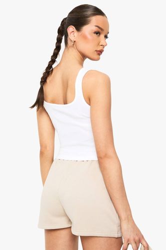 Short de survêtement taille haute avec cordon de serrage intérieur | Taille Medium - boohoo - Modalova
