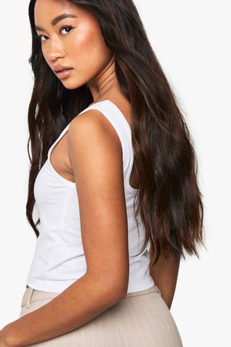 Débardeur Premium Ultra Doux à Bretelles Larges et Encolure Carrée | Taille 38 - boohoo - Modalova